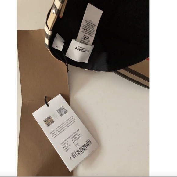 BURBERRY MONOGRAM MOTIF VINTAGE CHECK COTTON BASEBALL CAP main image 8